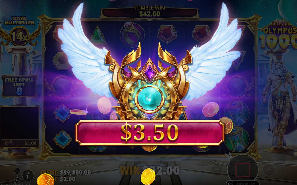 Free Spins round where the TOTAL MULTIPLIER carries across spins